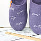 'To a mathematician,' men's felted Slippers, Slippers, St. Petersburg,  Фото №1