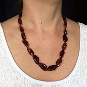 Работы для детей, handmade. Livemaster - original item Amber Beads made of natural amber cognac color.. Handmade.