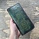 Заказать Клевер на удачу кошелек на молнии из кожи зеленый. Iron Arm Leatherworks (Екатерина). Ярмарка Мастеров. . Кошельки Фото №3