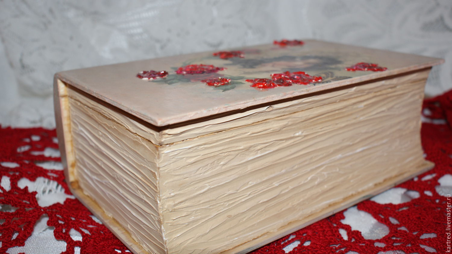 Шкатулка в виде книги своими руками из картона