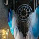 Ловец снов «Дракон» синий. Ловцы снов. Dream Pocahontas. Интернет-магазин Ярмарка Мастеров.  Фото №2