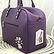 Genuine leather bag 'Windows' purple. Classic Bag. VICTORIA's BAGS. My Livemaster. Фото №5