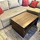 Стол - трансформер из массива дуба "FLAX OAK" 150х60. Столы. DecorinWood. Ярмарка Мастеров.  Фото №4