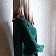Джемпер / свитер из суперджилонга темно-зеленый. Джемперы. lera_v_u. Интернет-магазин Ярмарка Мастеров.  Фото №2