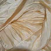 Аксессуары handmade. Livemaster - original item Silk scarf beige women`s autumn demi-season silk scarf. Handmade.