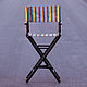 Director's chair oak - black & strips, Chairs, Moscow,  Фото №1