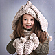 Вязаная шапка-капюшон «Bunny». Капюшоны. NewRareRu.Knitting (Вера). Интернет-магазин Ярмарка Мастеров.  Фото №2