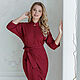Dress 'Solange' Bordeaux. Dresses. Designer clothing Olesya Masyutina. My Livemaster. Фото №4