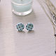 Серьги Dots. Серьги-пусеты. Himawari shop. Интернет-магазин Ярмарка Мастеров.  Фото №2