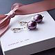 Серебряные серьги «Silver grapes». Серьги классические. JEWELRY_BY_TORI. Интернет-магазин Ярмарка Мастеров.  Фото №2
