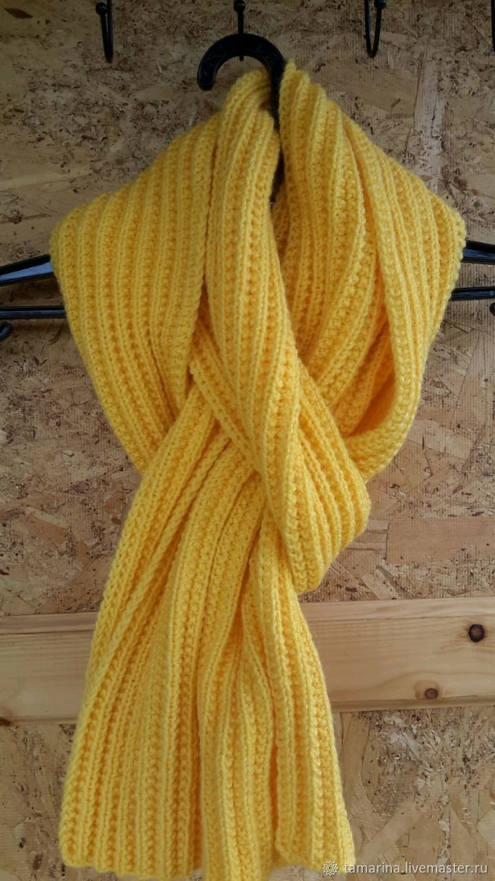 Узоры с косами для вязания шарфа спицами