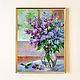 Oil painting lilac 'Gentle Lilac'. Pictures. Svetlana Samsonova. Online shopping on My Livemaster.  Фото №2