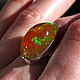 Ring with opal Helios, silver, Ethiopian opal, Rings, Moscow,  Фото №1