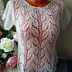 Order T-shirt 'Just love-3' made of mohair on silk. hand knitting from Galina Akhmedova. Livemaster. . T-shirts Фото №3