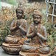 Statue-candlestick Buddha made of concrete rusty decor. Figurines. Decor concrete Azov Garden. My Livemaster. Фото №5