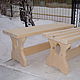 Bath bench from an array of Altai cedar, Garden benches, Turochak,  Фото №1