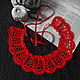 Lace collar No. №41. Collars. Lace knitting workshop. Lidiya.. My Livemaster. Фото №4