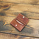 Business card holder made of cognac leather. Business card holders. G.L.A.D.. My Livemaster. Фото №5