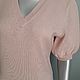 Заказать Кофточка "Чайная роза " меринос/ кашемир / шелк. Вера / Kirshvery_knit (kirshvery) (kirshvery). Ярмарка Мастеров. . Пуловеры Фото №3