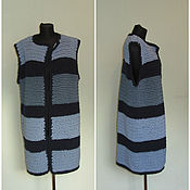 Одежда handmade. Livemaster - original item Knitted sleeveless coat 