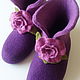 Boots home warm. Women photo. Felted boots for women.Boots made of felt to buy. Short women's boots buy.
