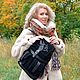 Backpack female black suede Parisian Fashion R12p-211. Backpacks. Natalia Kalinovskaya. Online shopping on My Livemaster.  Фото №2