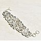 Bracelet with Rutile quartz and zircons. Chain bracelet. Serebro i kamni. Интернет-магазин Ярмарка Мастеров.  Фото №2