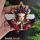 Душа России брошь. Брошь-булавка. Светик Брошь (svetik_brosh). Ярмарка Мастеров.  Фото №5