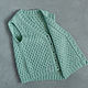 Ажурный жилет вязаный для девочки, р. 110. Жилет. VA kids knitwear. Ярмарка Мастеров.  Фото №8