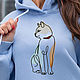 Дизайн машинной вышивки "Цветной кот". Схемы машинной вышивки. Design Red Cat. Ярмарка Мастеров.  Фото №4