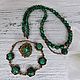 Malachite jewelry set (necklace bracelet ring). Jewelry Sets. CvetlanaCm (avtorbiju). Online shopping on My Livemaster.  Фото №2