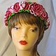 A flower crown Rose headband, hoops. Headband. Gala Devi (crochet design). Online shopping on My Livemaster.  Фото №2