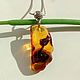 Amber Pendant Amber pendant Baltic amber Amulet against the evil eye damage, Pendant, Kaliningrad,  Фото №1