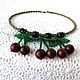 Order  Ripe cherries. Macrame necklace with jasper. IrinaSkripkaMBeads. Livemaster. . Necklace Фото №3