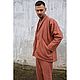 Жакет унисекс из вареной крапивы Рами Ramie Japanese Sumo Jacket Terra, Пиджаки мужские, Нижний Новгород,  Фото №1
