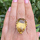 Order Exclusive ring with fancy-cut large citrine. A place where dreams are born. Livemaster. . Rings Фото №3