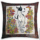 Cushion batik 'Dog', Pictures, Moscow,  Фото №1