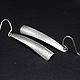 Minima Series Feather Ring and Earrings made of brushed silver ASH0032. Jewelry Sets. Sunny Silver. My Livemaster. Фото №5