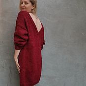 Одежда handmade. Livemaster - original item Warm knitted sweater dress. Handmade.
