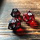 Кубики ручной работы, дайсы для ДНД DnD, pathfinder, «Красные нити». Фишки и кости. Juisas-jewel. Ярмарка Мастеров.  Фото №4