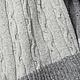 Шерстяной вязаный шарф с косами из мериноса серый, Шарфы, Тула,  Фото №1