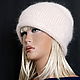 Шапка "MELODY" АНГОРА №7  фиол, черн,террак, перл). Шапки. Ирина(shvilinka.knit). Ярмарка Мастеров.  Фото №14