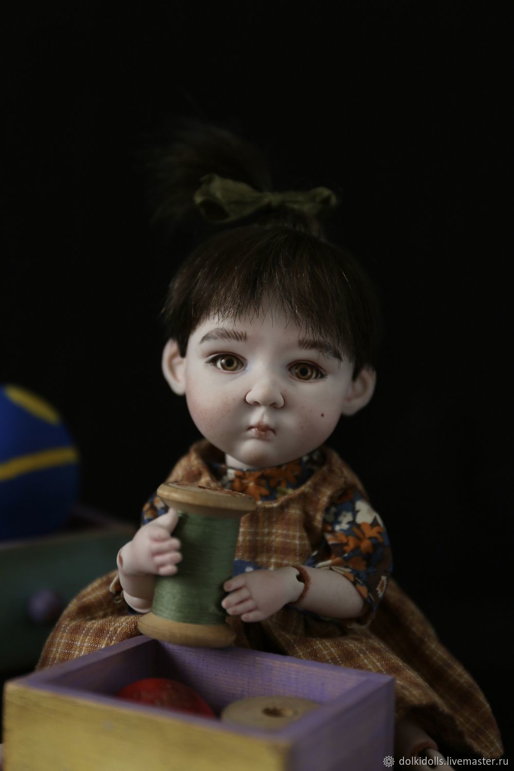 Резерв.  фарфоровая кукла ручной работы, Шарнирная кукла, Дзержинский,  Фото №1