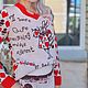 Вязаный мериносовый костюм  "Белый кролик". Костюмы. Связанная мода (Светлана) (barkinder). Ярмарка Мастеров.  Фото №10
