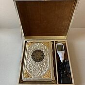 Сувениры и подарки handmade. Livemaster - original item Koran with a reading pen (gift leather book in a casket). Handmade.