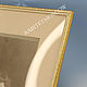 Винтаж: Рамка антикварная старинная фоторамка латунь выпуклое стекло Дания 43. Рамки винтажные. РАРИТЕТ. Ярмарка Мастеров.  Фото №4