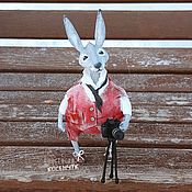 Куклы и игрушки handmade. Livemaster - original item Interior doll Bunny. Christmas tree toy, rabbit. The Year of the Rabbit Hare. Handmade.