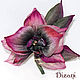 Orchid 'Sander' brooch. silk flowers, fabric flowers. Flowers. Dizani. Online shopping on My Livemaster.  Фото №2