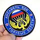Нашивка ВДВ Парашют музыкальный Голубые береты Подарок мужчине, Нашивки, Клин,  Фото №1