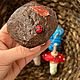 Ватные игрушки «Грибы». Елочные игрушки. Элис. Ярмарка Мастеров.  Фото №5